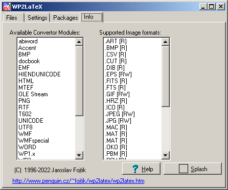 informational dialog